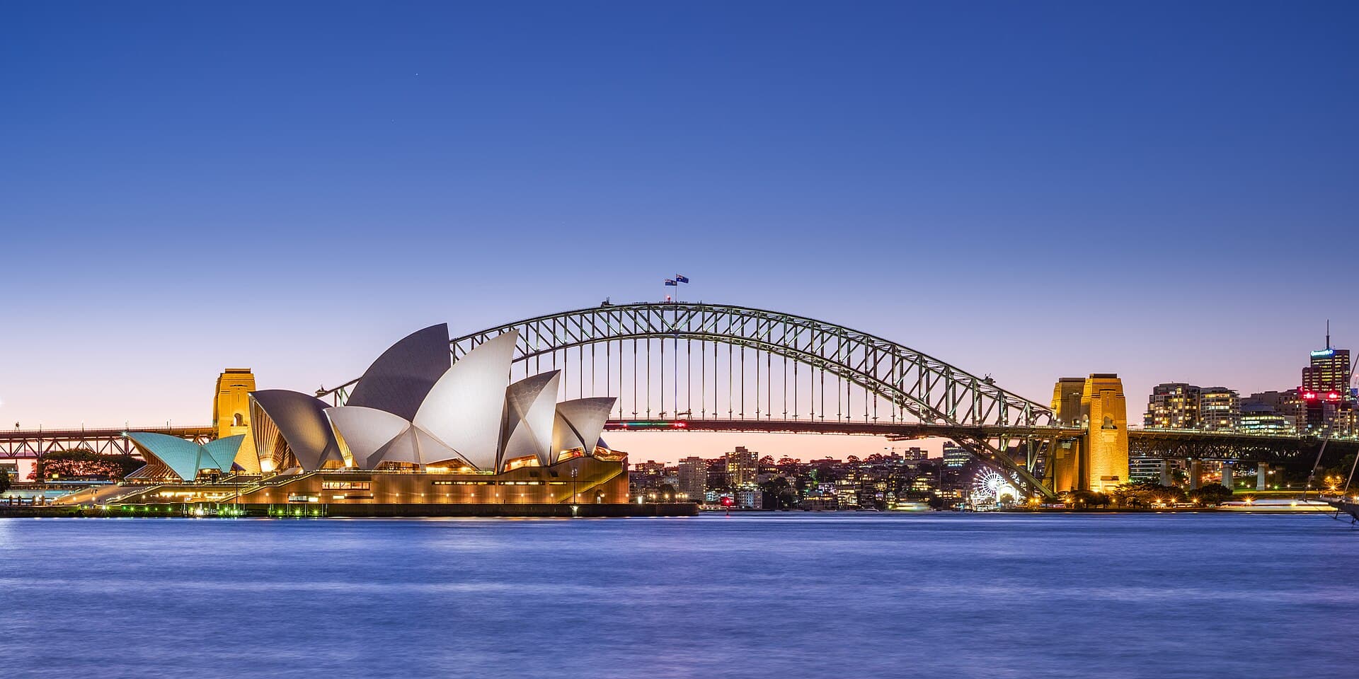 Sydney Opera House and Harbour Bridge Dusk (2) 2019-06-21