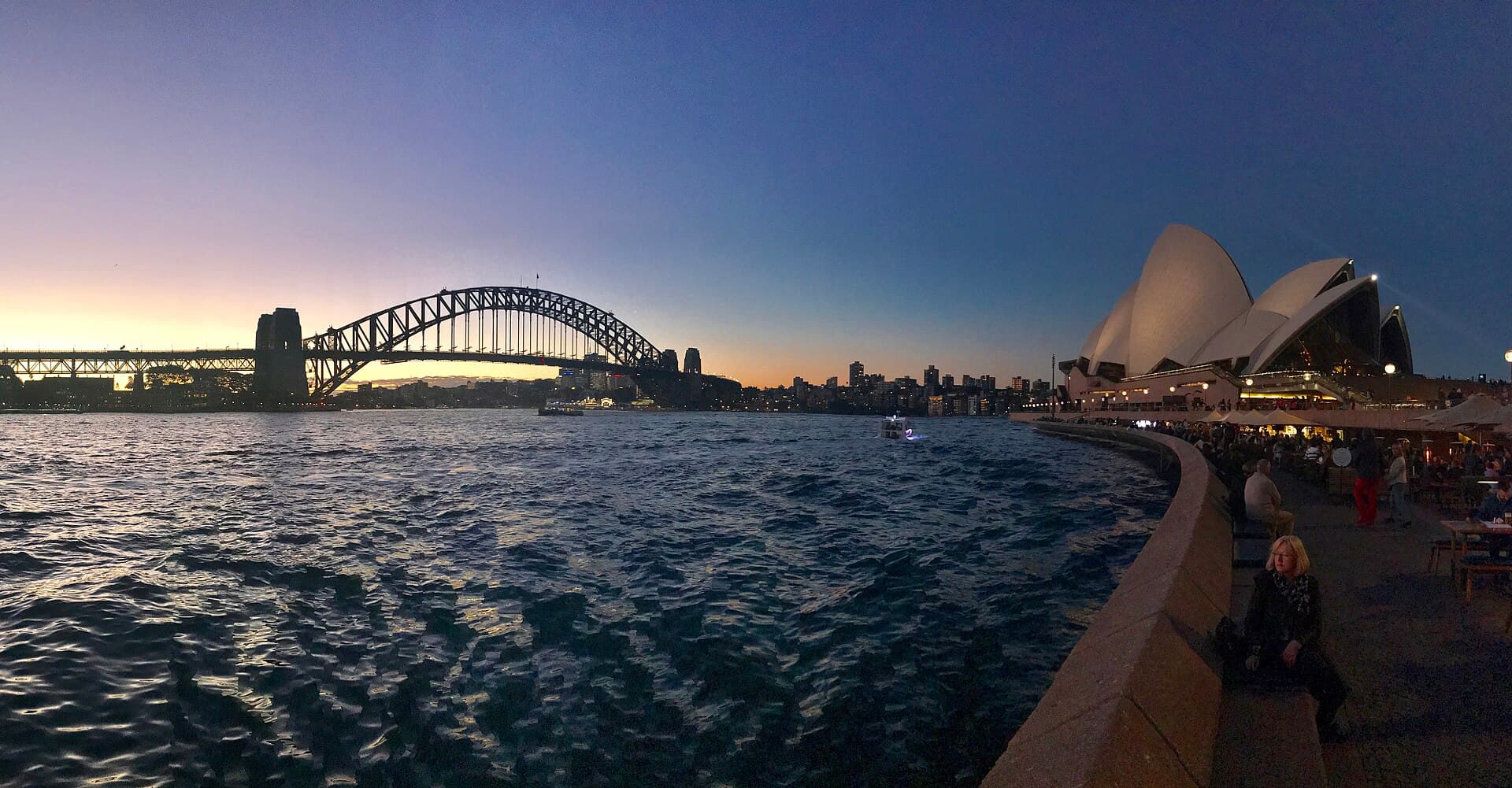 Sydney Harbour Bridge and Sydney Opera House panorama